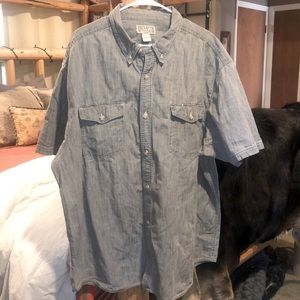 Duluth short sleeve Denim Chambray shirt